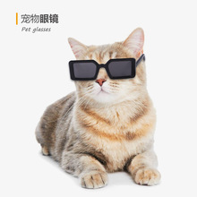 厂家现货宠物眼镜 狗狗泰迪个性搞怪万圣节配饰 塑料透明猫咪眼镜