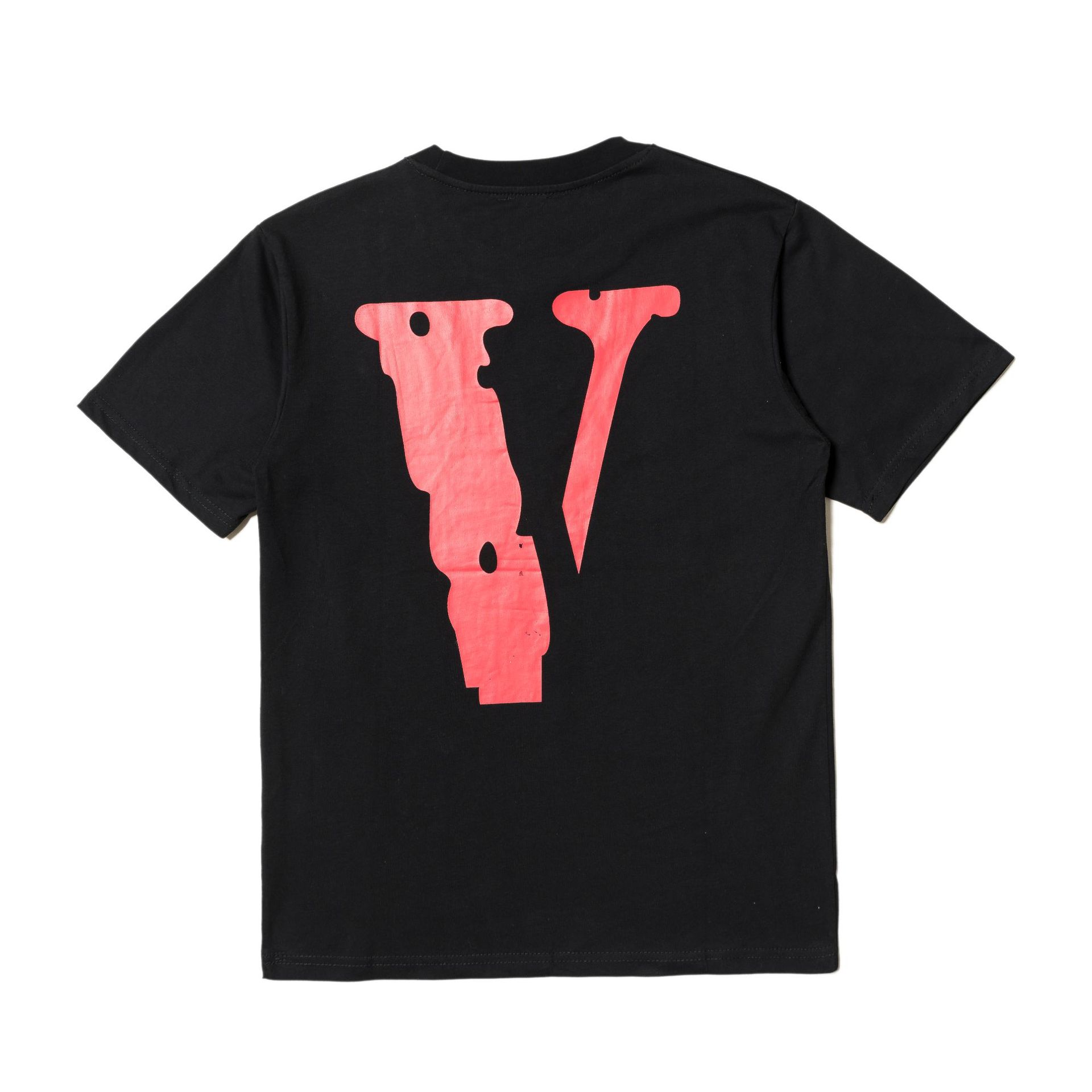 厂家批发潮牌vlone 竖中指大vt恤嘻哈图帕克人像印花男女圆领短袖