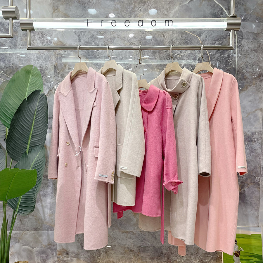 专柜换季羊绒大衣中长款外套冬季四季青女装正品撤柜杂款一手货源