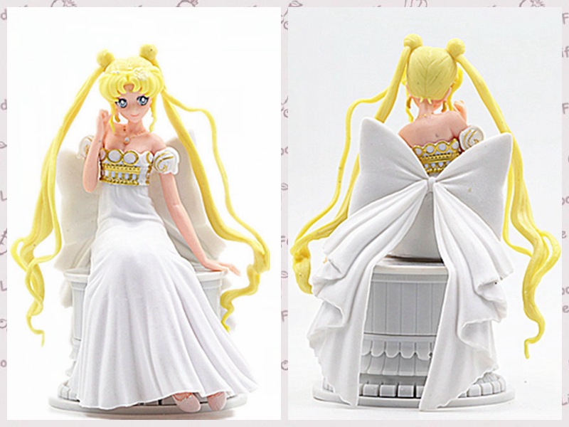 美少女战士 月野兔 水冰月 坐姿 婚纱 场景 公仔 摆件 盒装手办