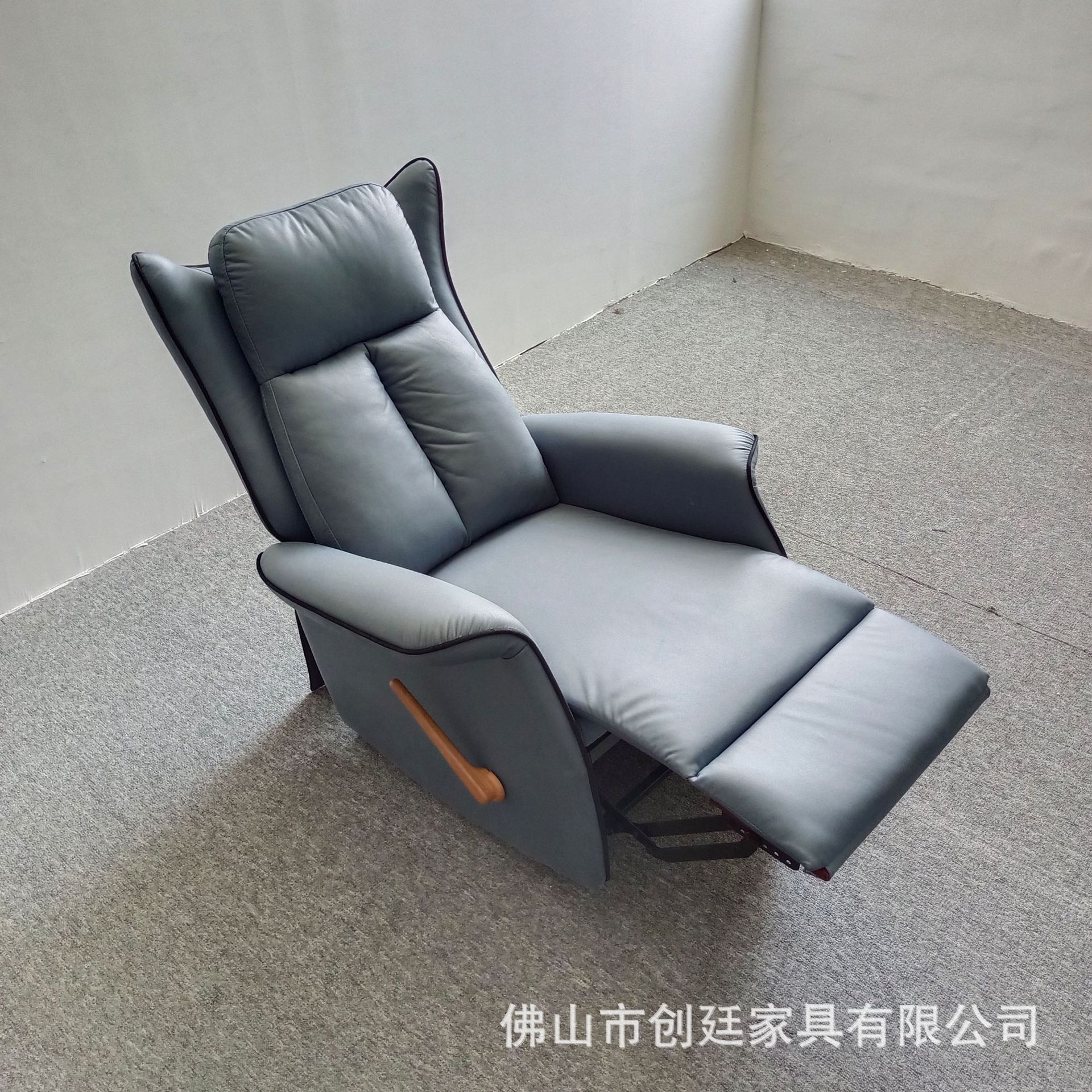 太空舱单人沙发椅轻奢美甲美睫美容科技布懒人沙发现代休闲躺椅