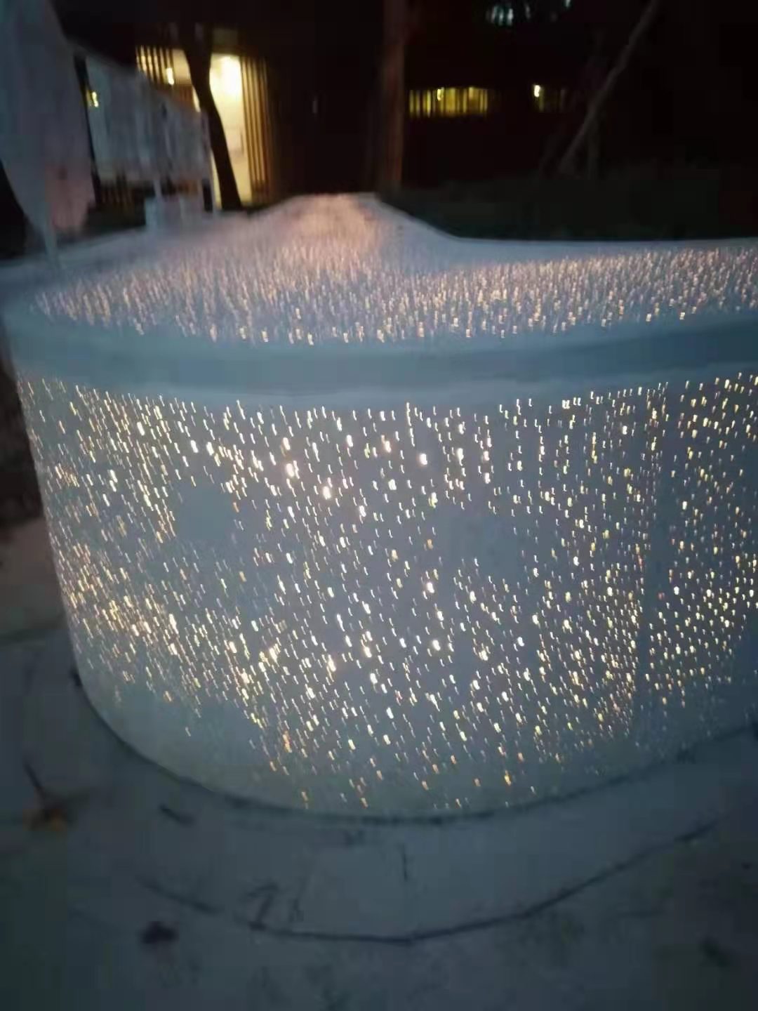 广州新陆益 厂家供园林景观应室外装饰透光混凝土发光透光水泥