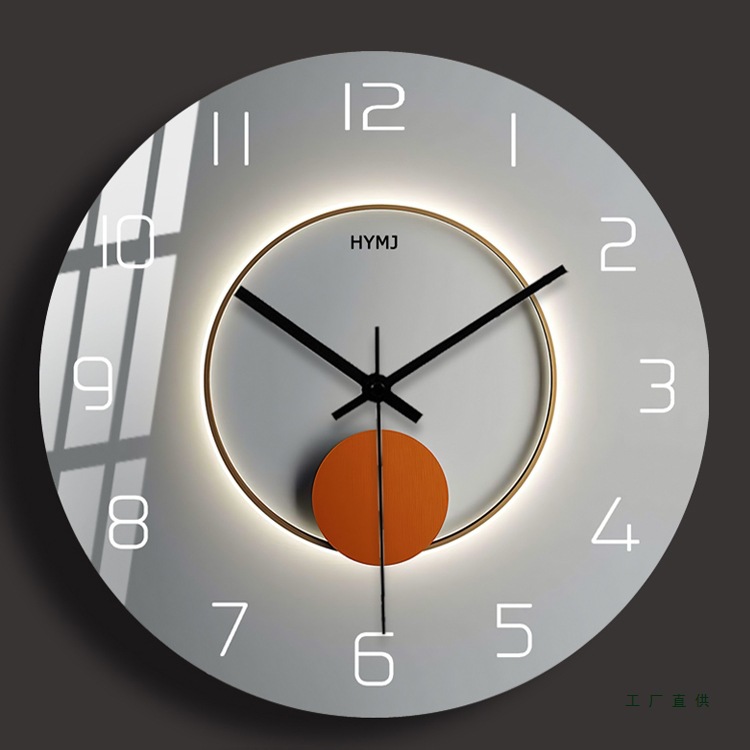 钟表挂钟客厅家用时尚2025新款时钟挂墙餐厅现代简约艺术石英钟表