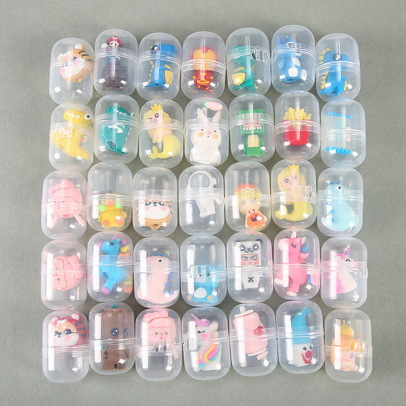 Capsule Capsule Toy Mixed Doll Toy One Yuan Gashapon Machine Game Machine Gift Ball Capsule Ball Kindergarten Small Gift