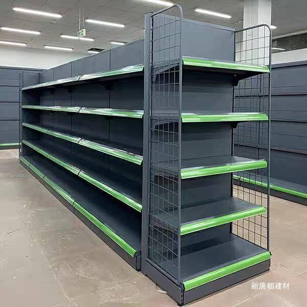 双面加厚超市货架便利店小卖部文具店中岛展示架商场单双面货架子