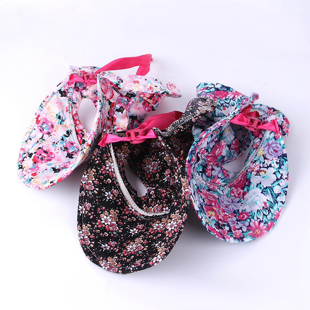 New Pet Floral Hat Cute Dogs and Cats Hot Selling Mini Small Hat Sunshade Tie-Shoulder Floral Pet Dress up Hat