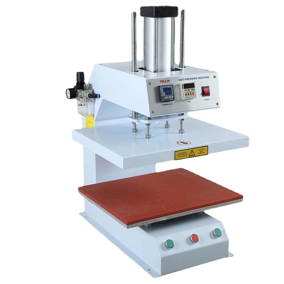 厂家直供单工位气动印花烫图机服装印花烫画机热转印机平板压钻机