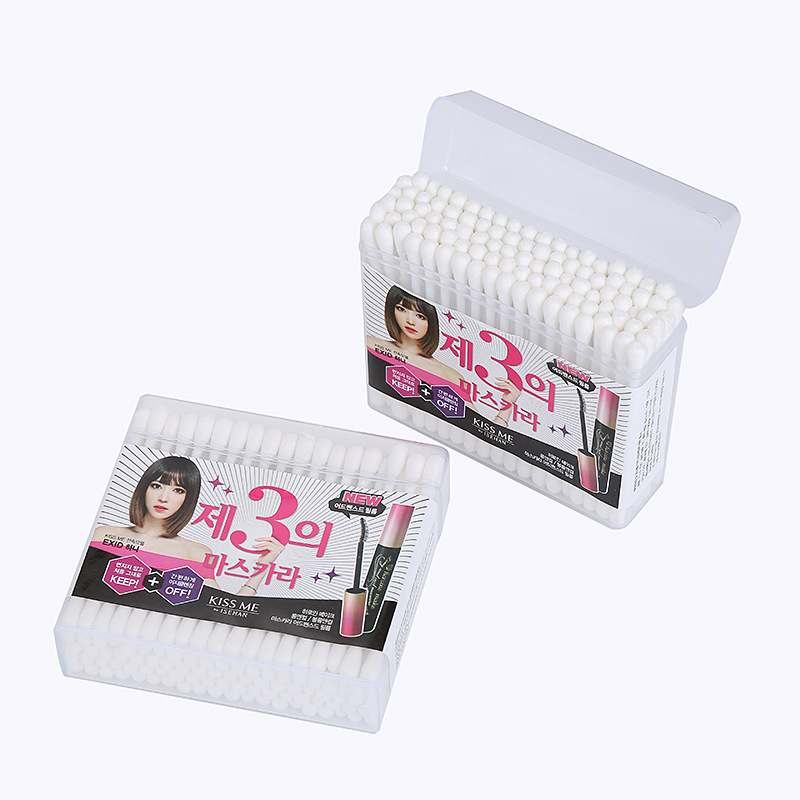 Girls' Makeup Makeup Removal Professional Cotton Swab Disposable Double-Headed Fine Tip Ear Spoon Cleaning Cotton Swab Cotton Swab Household Sterile Cotton Swabs