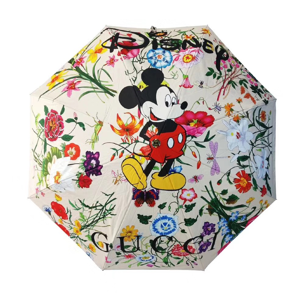 潮牌g家全自动晴雨两用伞可爱萌虎黑胶防晒遮阳古家联名米奇雨伞