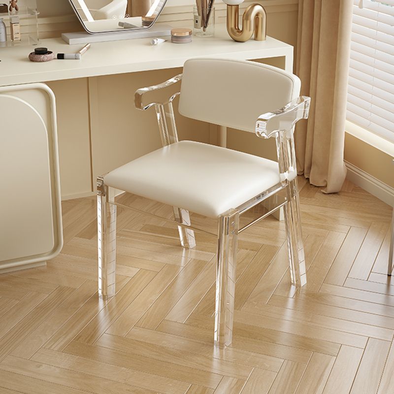 网红亚克力椅子餐椅软包经济家用椅现代简约悬浮椅学生写字靠背椅