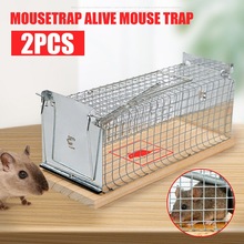 家用户外园艺老鼠笼捕鼠器全自动高灵敏度踏板陷阱捕鼠笼灭鼠神器