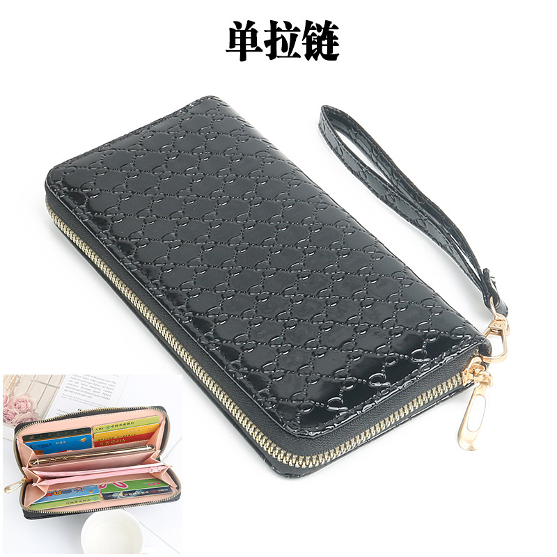 New Women's Long Wallet Casual Double Zip Female Wallet Mobile Phone Bag Clutch Coin Purse Large Capacity Card Holder