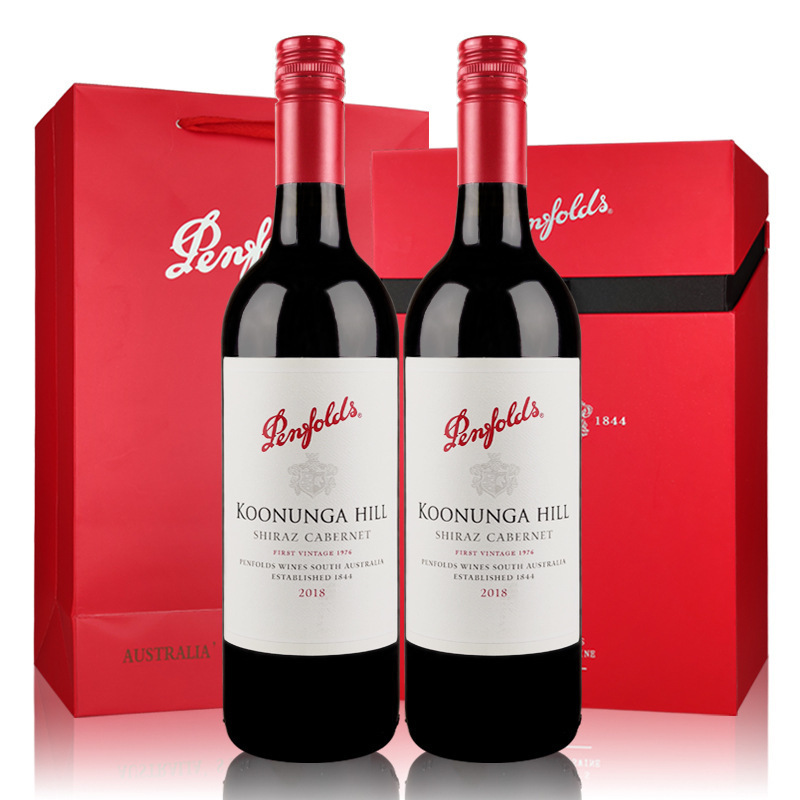 澳大利亚红酒寇兰山设拉子赤霞珠干红葡萄酒铁盖双支礼盒装-阿里巴巴