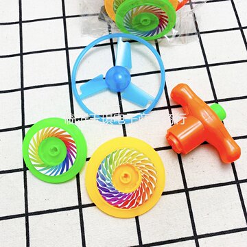 天地转陀螺玩具类一元玩具批发百货批发衍纸桌面手持迷你风扇