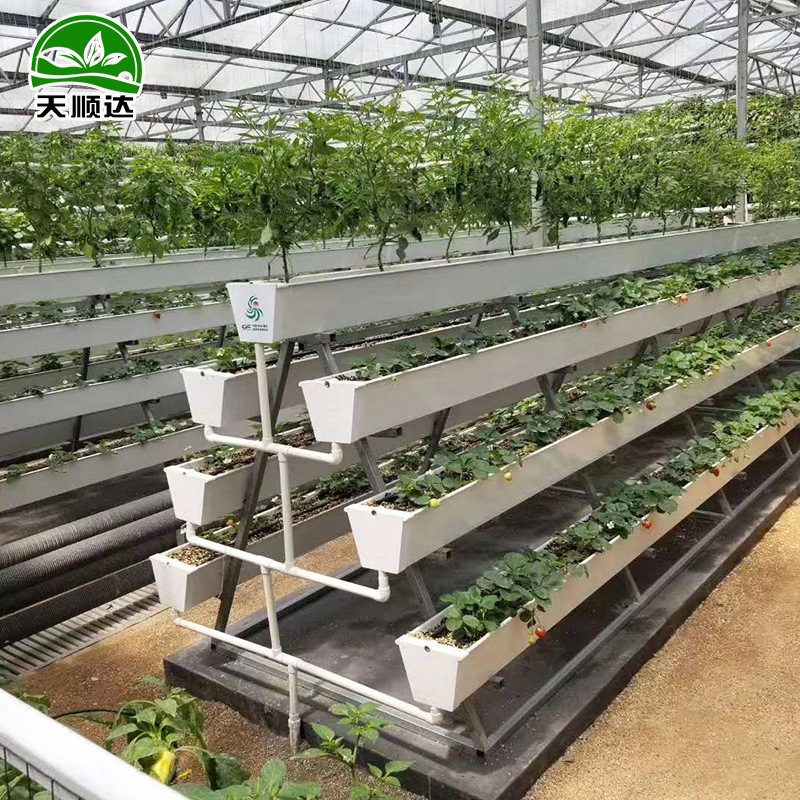 种植槽厂家供货 栽培槽草莓育苗槽大棚种植设施 立体种植槽a字架