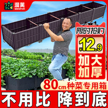 纳纶种植箱家庭阳台蔬菜菜盆种菜楼顶长方形塑料花盆特大花箱