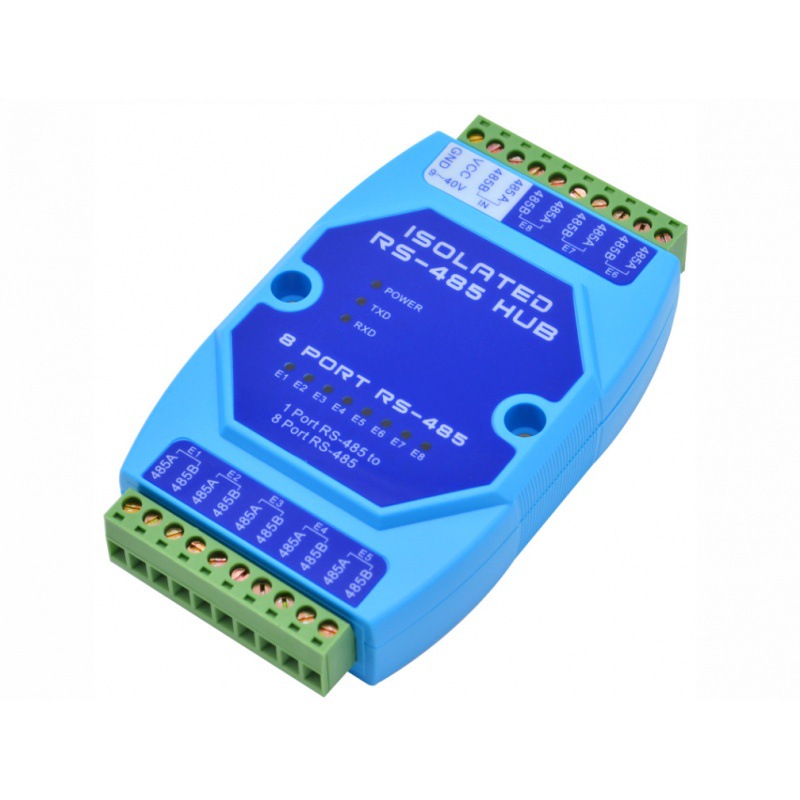 8口485集线器 8路rs485分配器 工业级光电隔离型中继器