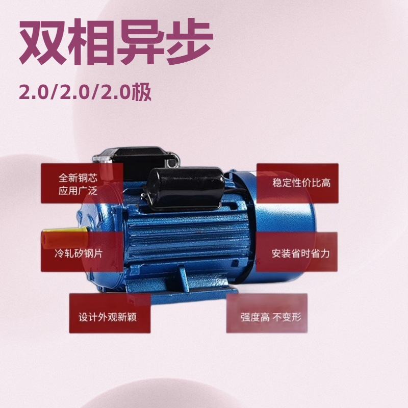 YL单相电机 单相 大马力电机 2.2-4极单相 大功率大马力电机 全铜