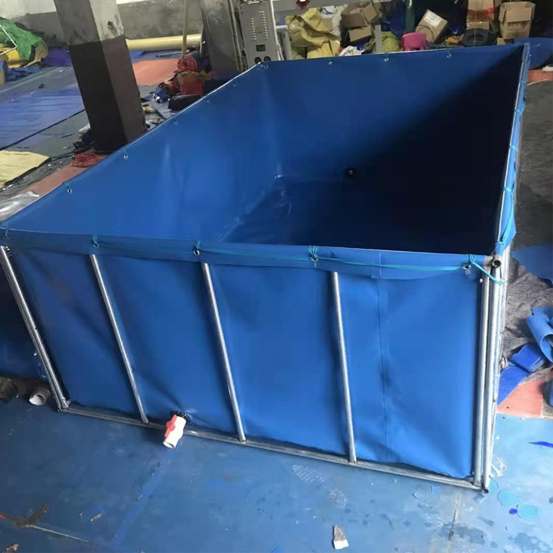 pvc支架水池 现货供应大容量养鱼池 可移动折叠帆布鱼池 可定制