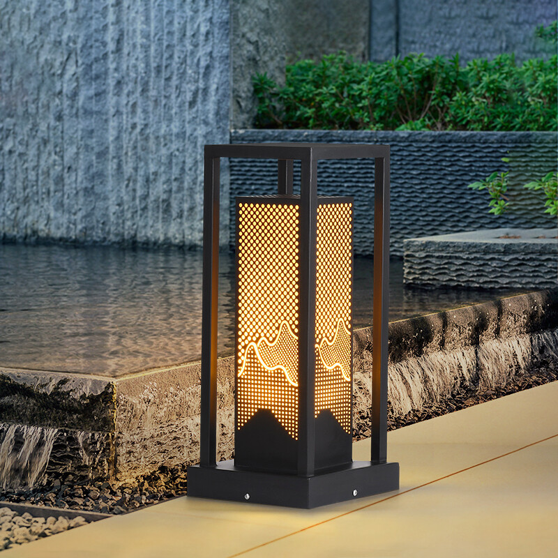 个性草坪灯新中式庭院灯led户外防水草地灯别墅花园灯小区草坪灯