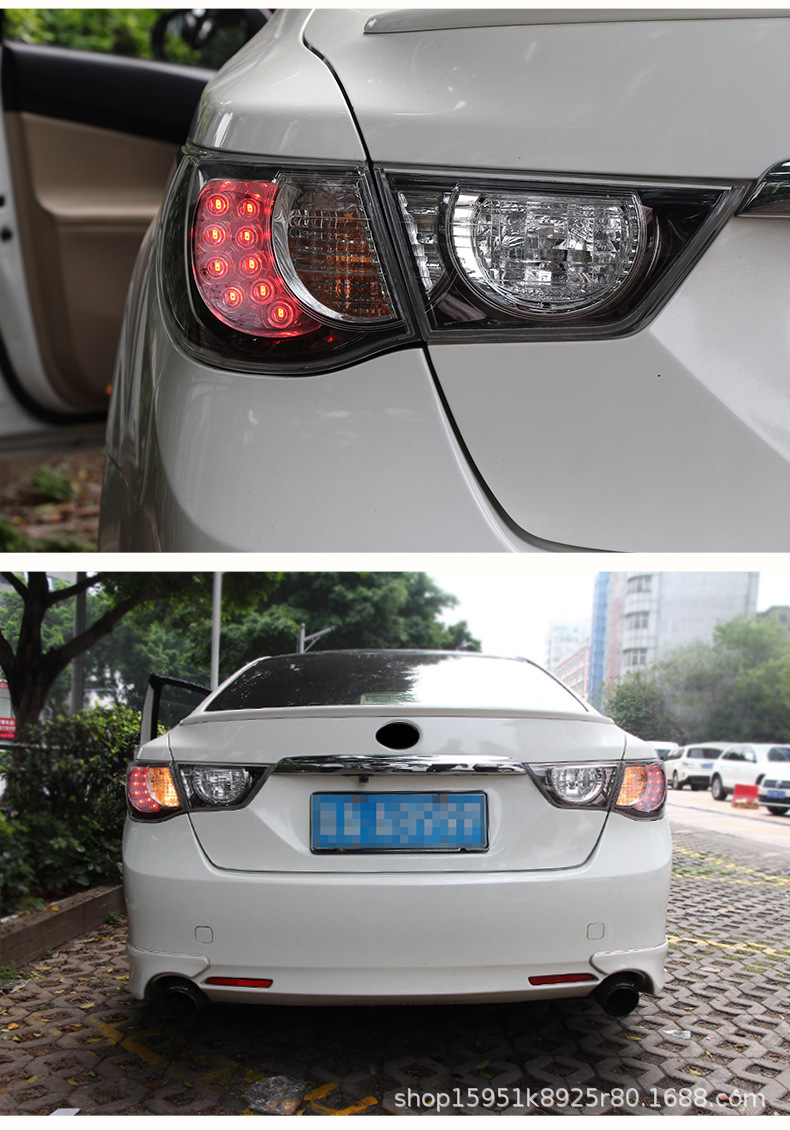 适用于10-12款丰田新款锐志改装日版熏黑gs尾灯总成led行车刹车灯