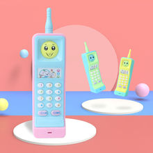 儿童灯光音乐手机玩具宝宝婴儿仿真大哥大智能电话模型玩具