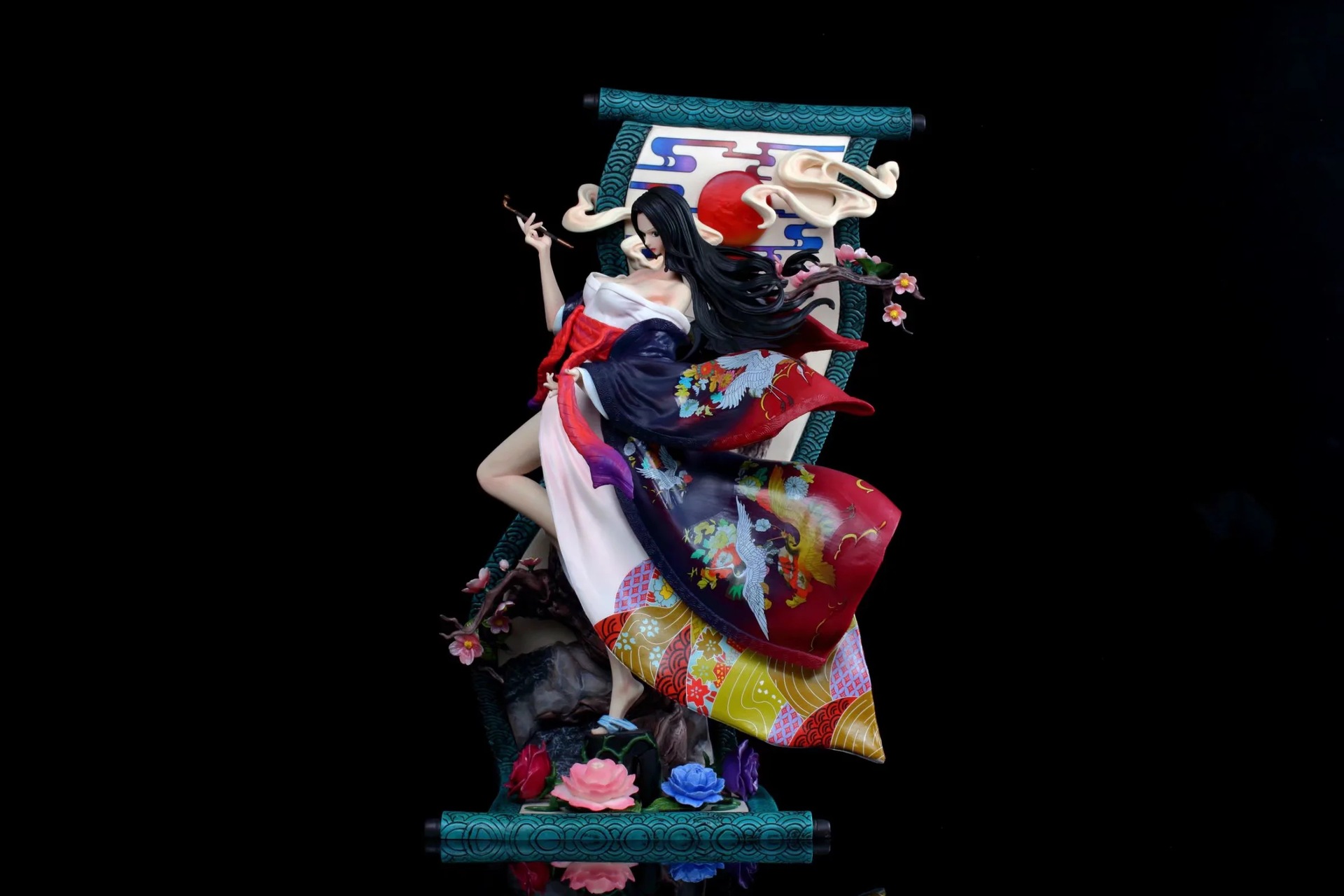 作伴罗宾 和服 大型手办雕像 海贼王周边gk摆件1/6动漫模型二次元