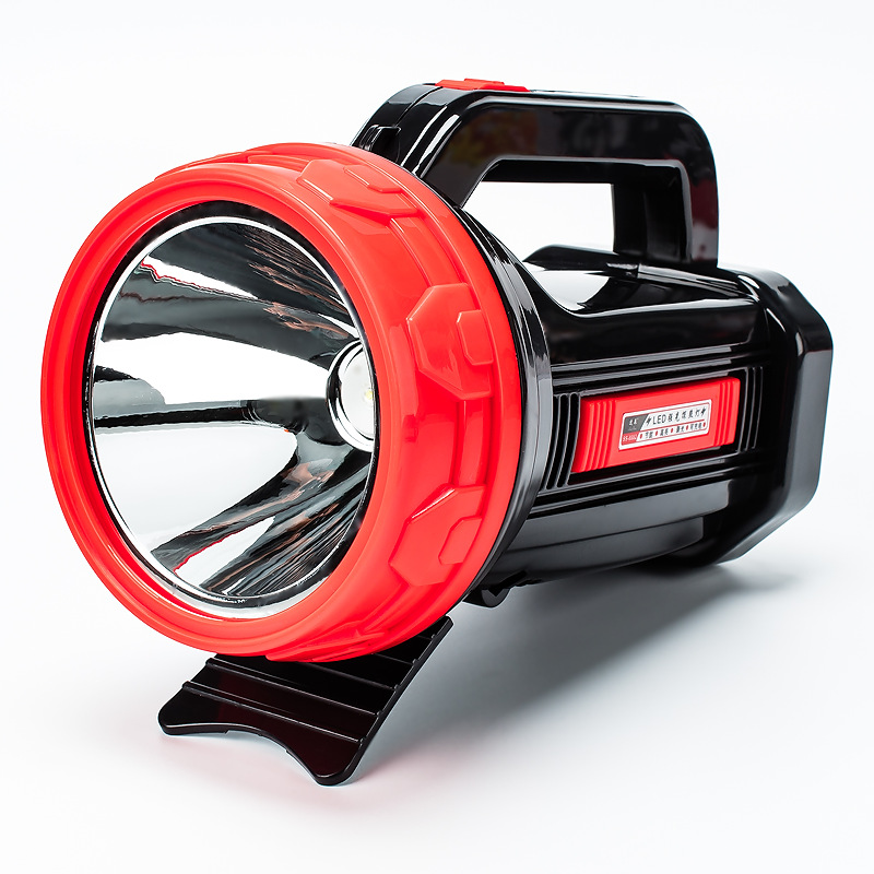 强光远射超亮led充电式手提探照灯消防应急巡逻大功率手电筒户外