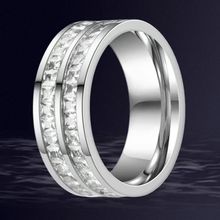 不锈钢钛钢戒指女批发不掉色小众设计满天星ins风高级感镶钻素圈