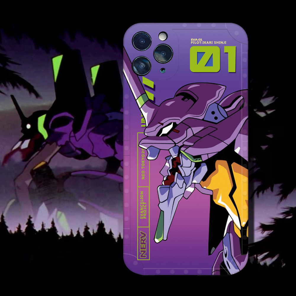 新世纪福音战士eva适用苹果13promax手机壳iphone12软x卡通11套8p