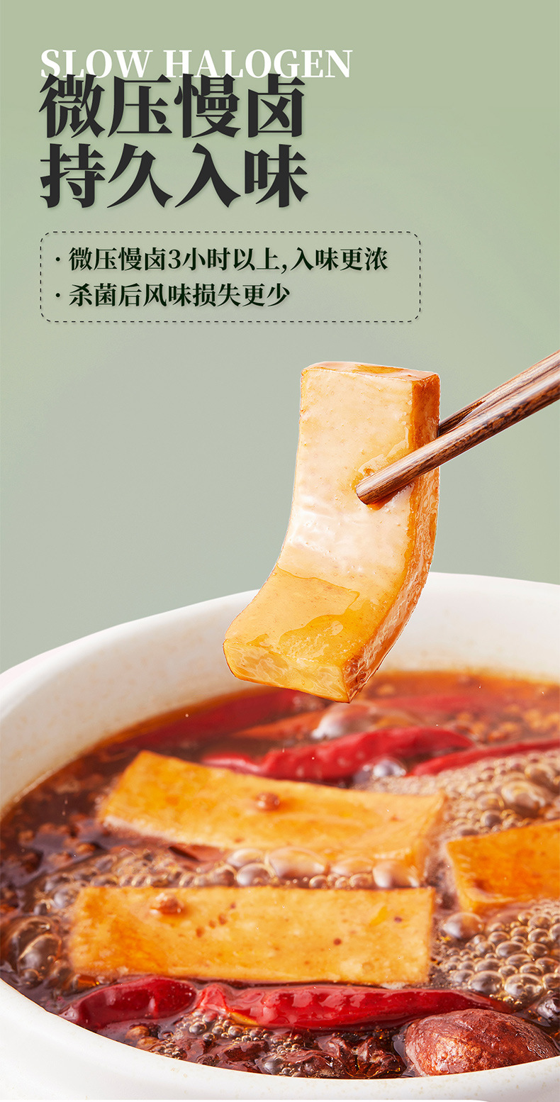 好巴食鲜卤千叶豆腐125g袋装小包零食网红野餐零食藤椒黑鸭豆腐干