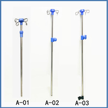批发不锈钢输液架轮椅支架输液椅点滴架加厚输液杆病床伸缩杆