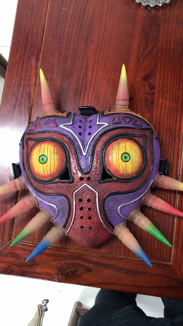 新塞尔达传说梅祖拉面具万圣节乳胶傩神面具游戏周边假面舞会道具