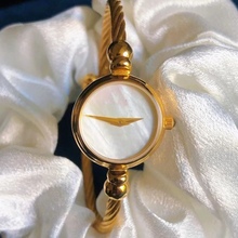 sr日本中古 vintage 古奇gucci 复古中古手表 手镯粉色贝母表盘