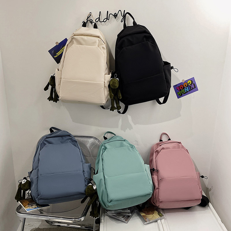 Fashion Trendy Backpack Men's and Women's Schoolbags Korean Style High School and College Student Ins Simple All-Matching Girlish Campus Backpack