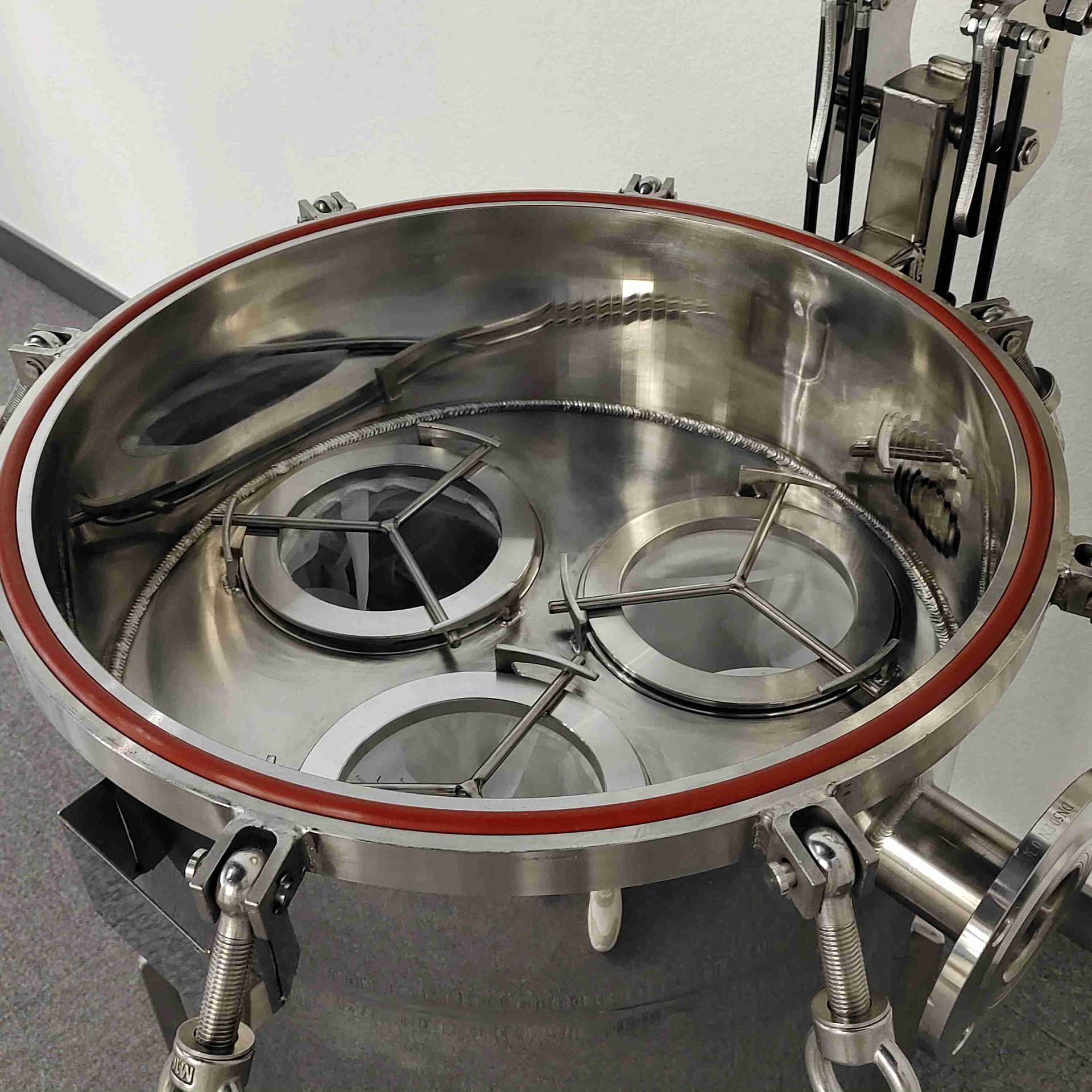 立式大通量过滤器 4个袋袋式过滤器 40寸2芯 5芯  7芯 10芯