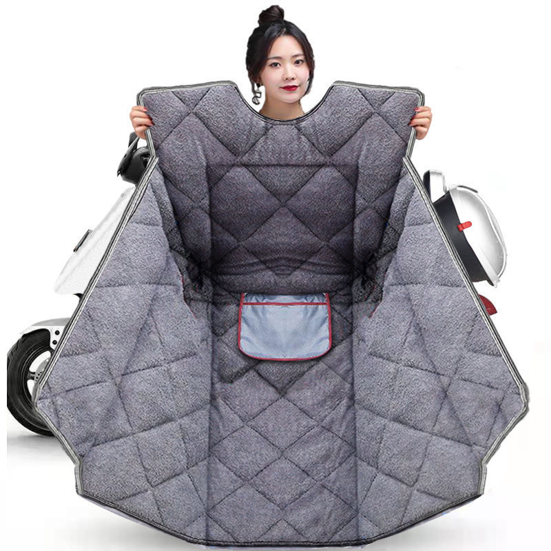 电车挡风电动车挡风被冬季新款加绒加厚三轮摩托车保暖防水加大罩