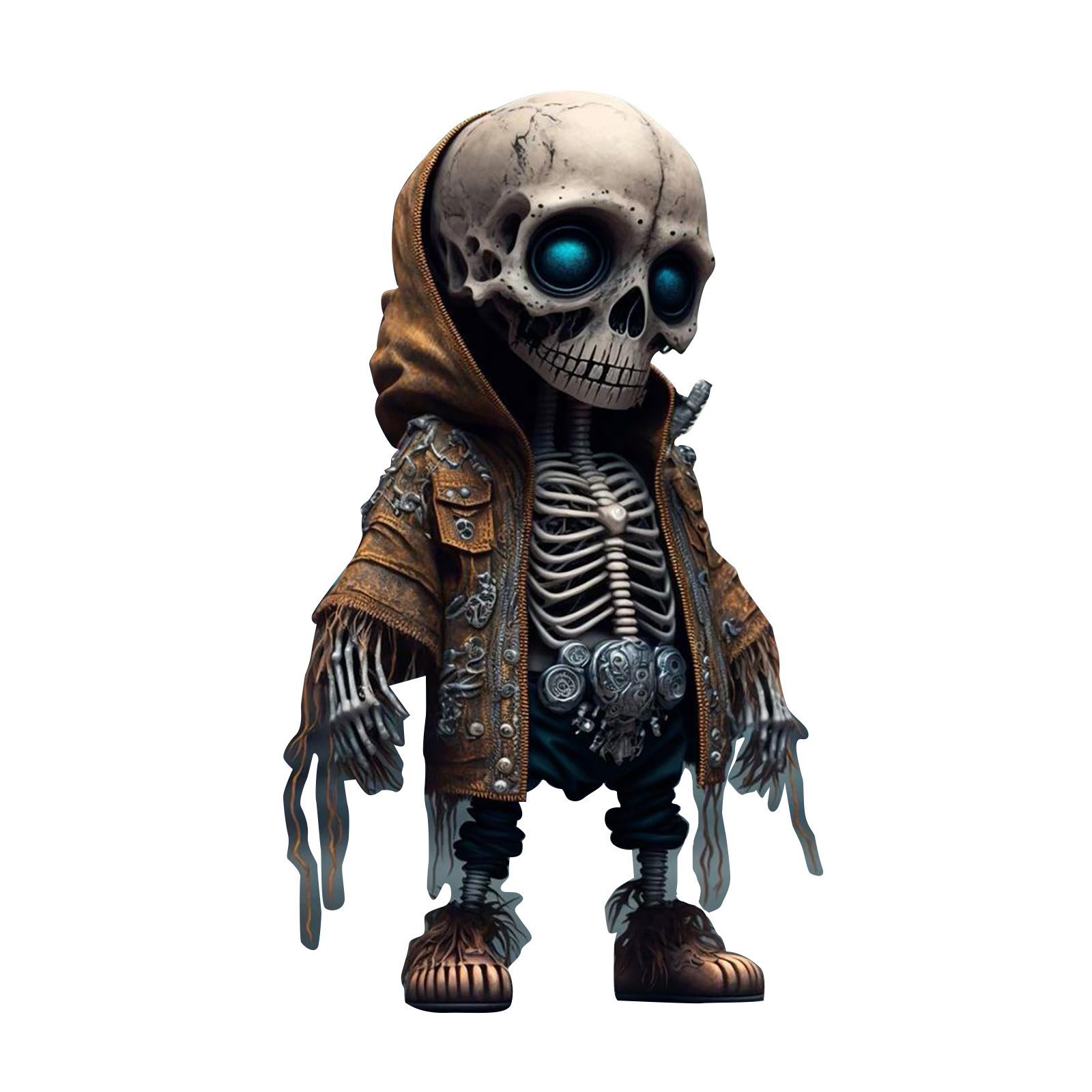 Cross-Border Amazon Acrylic Material Halloween Skull Doll Alien Sweater Ghost Festival Decorative Skeleton Pendant