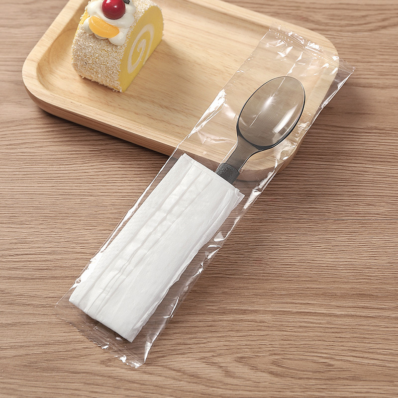 一次性餐包 现货加厚土豪勺叉刀组合包装印刷四件套餐包外卖打包