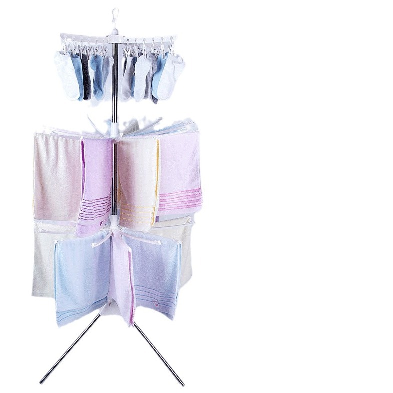 2023 Douyin Online Influencer Clothes Hanger Baby Clothes Hanger Balcony Baby Diaper Drying Rack Towel Rack Wholesale