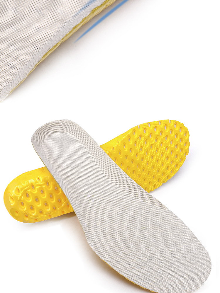 跨境热卖踩屎感防臭吸汗鞋垫运动蜂窝鞋垫柔软男女软底不累脚舒适