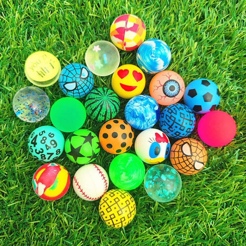 弹力球一板80后童年怀旧抽奖龙珠玩具带奖品小卖部橡胶弹弹球儿童