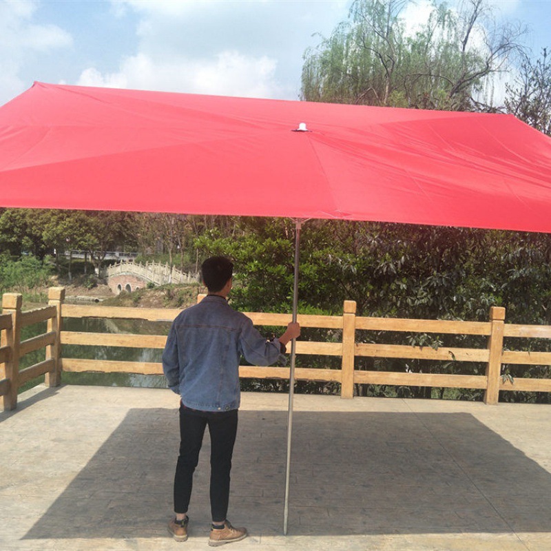 批发长方形四方伞商用斜伞大号大雨伞户外雨棚摆摊折叠遮阳伞包邮