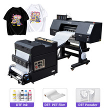 双头白墨烫画打印机dtf热转印2024衣服数码印花机t shirt printer