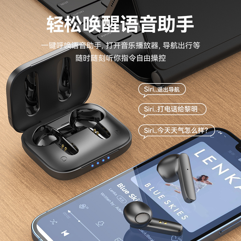 New Vj266 Bluetooth Headset Stereo Low Latency Sport Wireless Headphone Mobile Power Dual-Use TWS Manufacturer