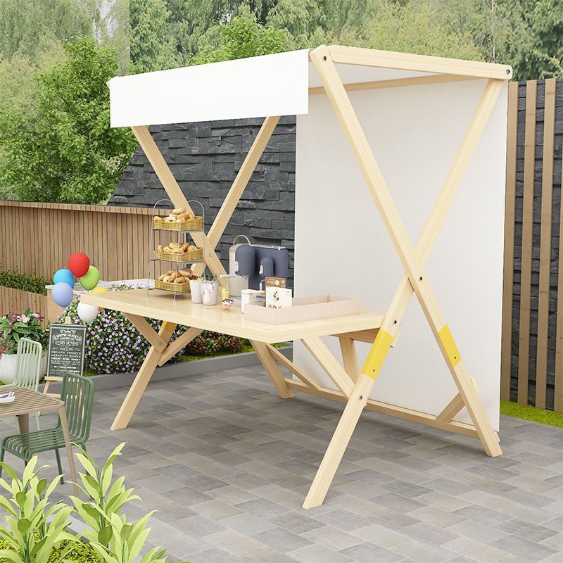 实木展示架款移动集市摊位可折叠户外棚摆摊促销花车夜市架子