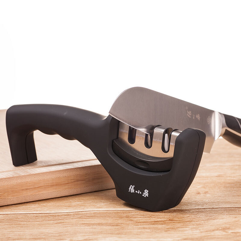 张小泉厨房工具磨刀具磨刀石磨刀棒黑色磨刀器送纱剪-阿里巴巴