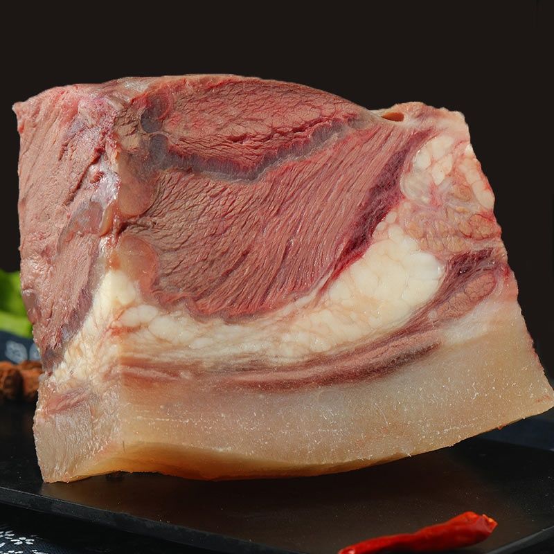 4斤牛头肉八分熟新鲜熟牛脸肉真空装卤熟牛肉原味即食非牛杂整只