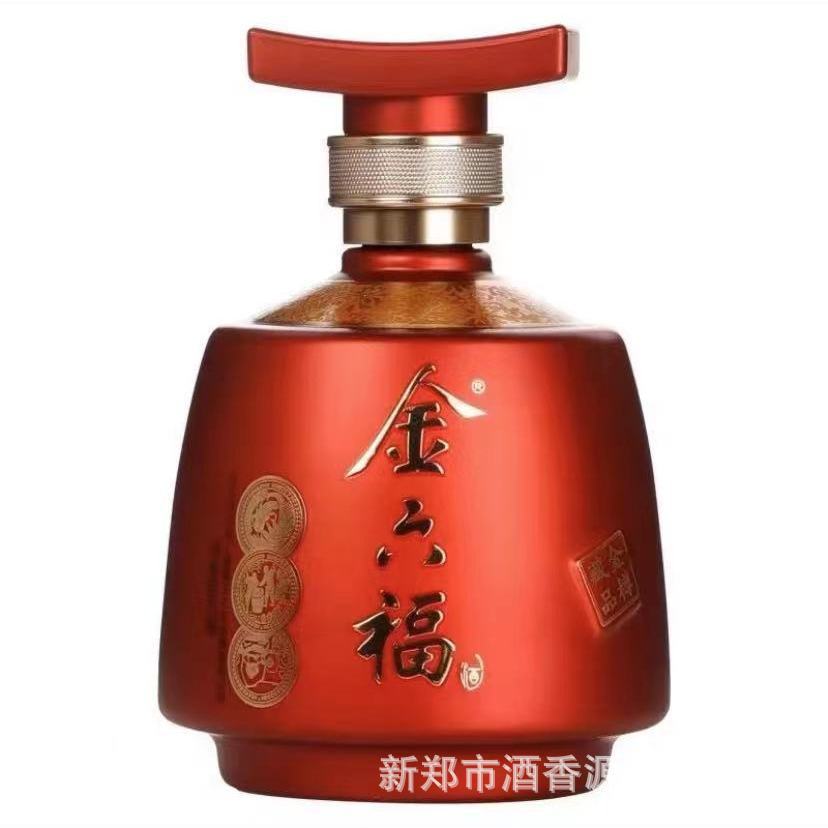 金六福 金尊藏品 50.8度白酒整箱批发六瓶兼香型婚宴白酒-阿里巴巴