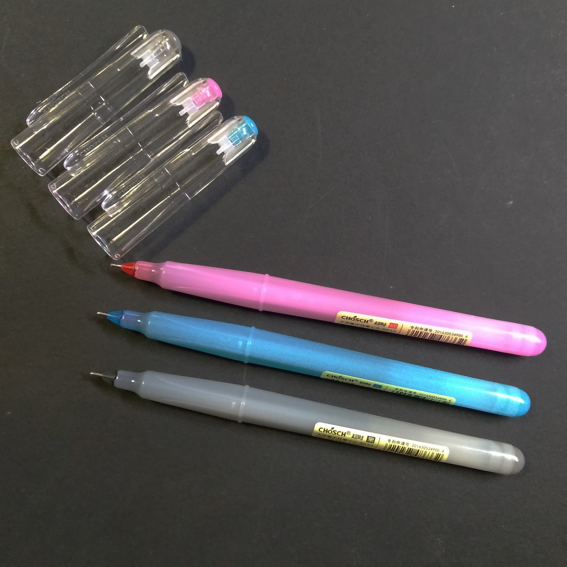 Timeout 8633 Triangular Pen 0.5mm Full Needle Tube Large Capacity Gel Pen Student Exam Writing Office Pen